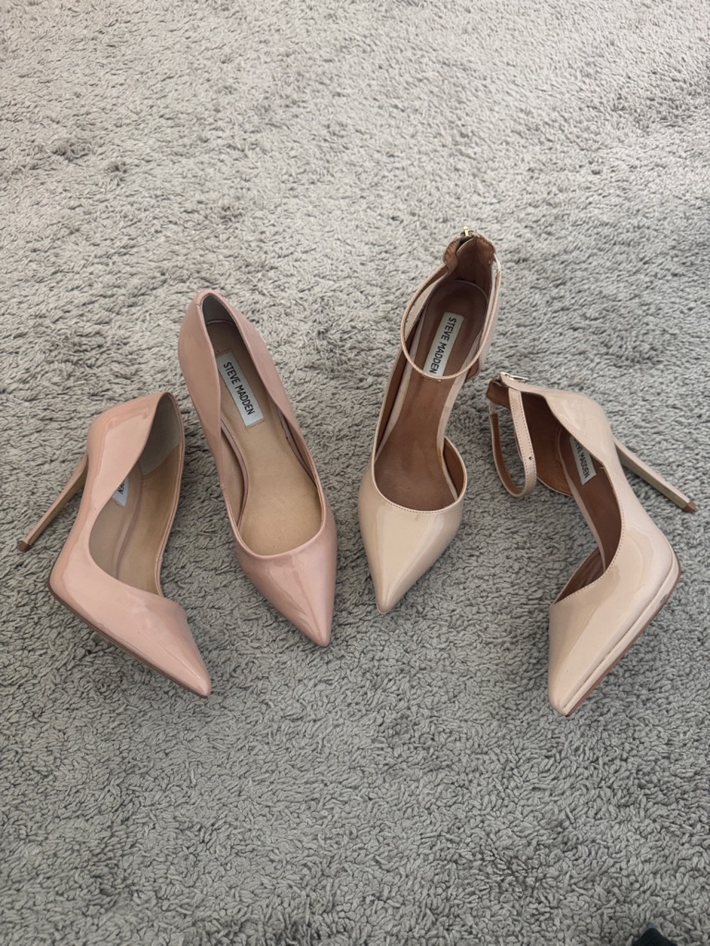 Steve Madden Patent Pointed-Toe Pumps Bundle